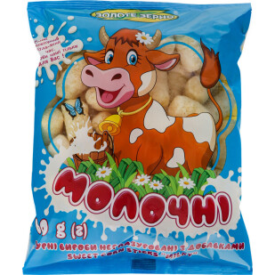 Кукурудзяні палочки Золоте Зерно молочні, 60г (4820017295307)