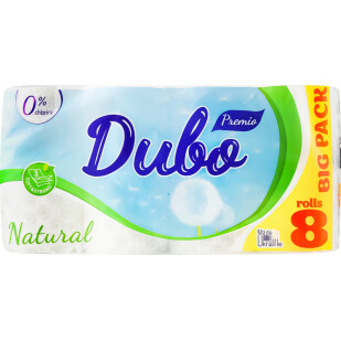 Папір туалетний Диво Natural 3-шаровий, 8шт/уп (4820003833070)