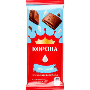 Шоколад молочный Корона без добавок, 85г (7622210815415)