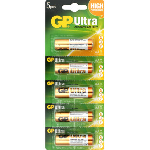 Батарейки GP Ultra АА 15AU, 5шт (4891199106491)