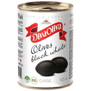 Маслины Diva Oliva крупные без косточки, 390г (5060162901343)