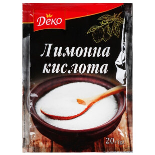 Кислота Деко лимонна, 20г (4820076011337)