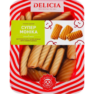 Печенье Delicia Супер-Моника со вкусом вишни, 400г (4823102513751)