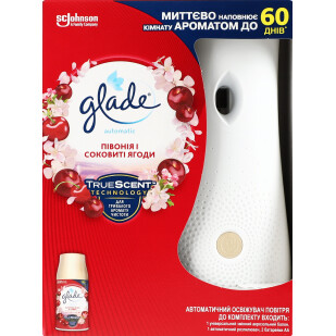 Освежитель воздуха автоматический Glade Automatic Пионы и сочные ягоды, 269мл (5000204329490)