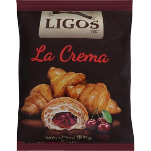 Круасани Ligos з начинкою зі смаком вишні, 210г (4820057860909)