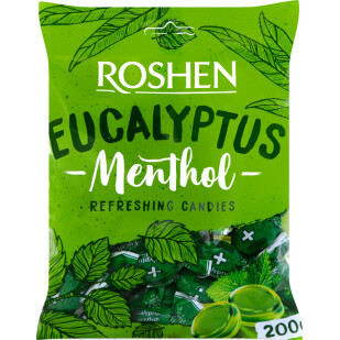 Карамель Roshen Эвкалипт-ментол, 200г (4823077612695)