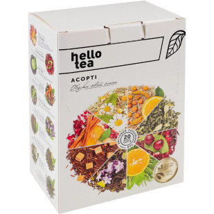 Чай Hello Tea Ассорти 20 видов, 20х3г/уп (4820208950527)