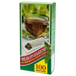 Фильтр-пакеты для чая XL 85x183 мм, 100 шт/уп