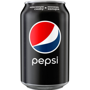 Напиток Pepsi Пепси-Блэк б/а сильногазированный жб, 0,33л (4823063112666)