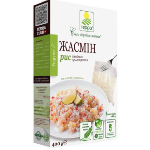 Рис Терра Жасмин быстрого приготовления, 400г (4820015732941)