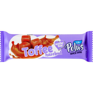 Батончик Polus Mix Toffee&Hazelnut вафельный, 30г (4820204211417)