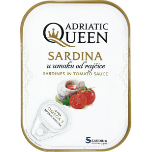 Сардины Adriatic Queen в томатном соусе, 105г (3850160103168)