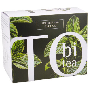 Чай зеленый Tobi с мятой, 20*2,5г