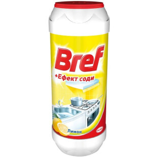 Засіб чистячий Bref Лимон з ефектом соди для кухні, 500г (9000100254953)