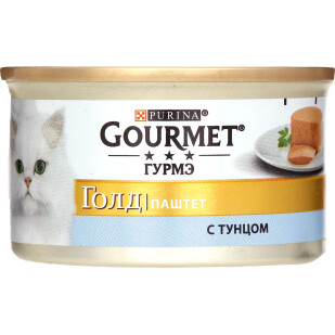 Корм Gourmet Gold с тунцом ж/б, 85г (7613031381029)