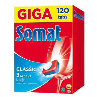 Таблетки для посудомоечных машин Somat Classic, 120шт/уп (9000101067330)