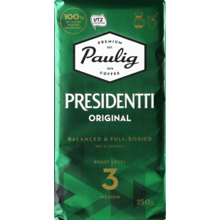 Кофе молотый Paulig Presidentti, 250г (6418474020020)