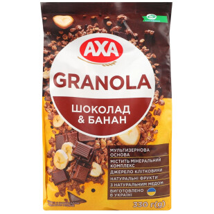 Мюслі Start з шоколадом та бананом, 330г (4820008125361)