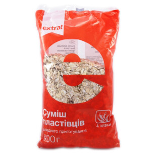 Хлопья Extra! овсяные, 400г (4823096406374)