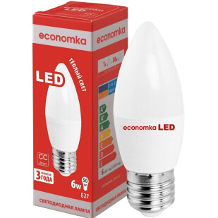 Лампа Экономка LED CN 6W 2800K E27, шт (4820172680581)