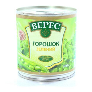 Горошек Верес зеленый, 200г (4820076280580)