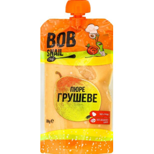 Пюре Bob Snail грушеве, 250г (4820219343950)