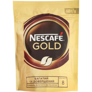 Кофе растворимый Nescafe Gold, 60г (7613035524835)