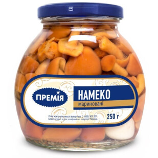 Грибы Намеко Премія маринованные стерилизованные, 250г (4824034039166)