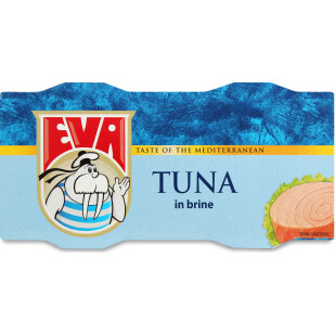 Тунец EVA филе в рассоле, 2*80г/уп (3856020234287)