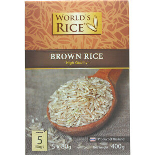  Рис Brown World's Rice, 5*80г (4820009101029)