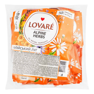 Чай травяной Lovare Альпийские травы, 50*1,5г (4820198872212)