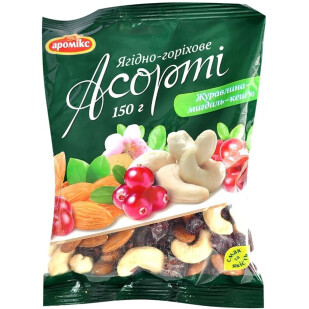 Ассорти Аромикс клюква-миндаль, 150г (4820024153133)