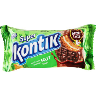 Печиво Konti Super Kontik зі смаком горіха, 90г (4823088608540)