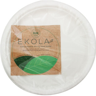 Тарелки бумажные Ekola 26см, 6шт/уп (4891124871784)