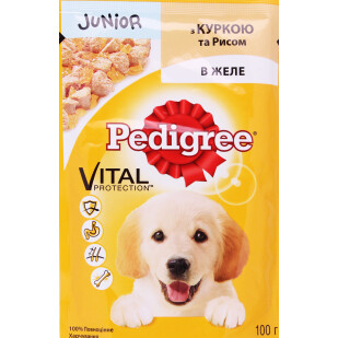 Корм для щенков Pedigree с курицей в желе, 100г (5900951250811)
