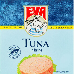 Тунец EVA филе в рассоле, 80г (3850104251108)