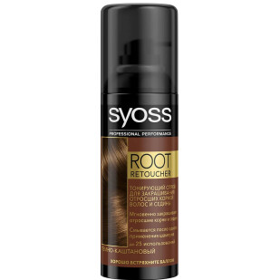 Спрей Syoss тонирующий темно-каштановый, 120мл (4015100204834)