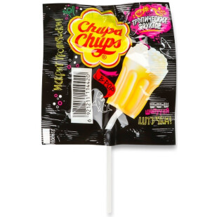 Карамель-шипучка Chupa Chups B-POP Тропічні фрукти, 15г (6921211114420)