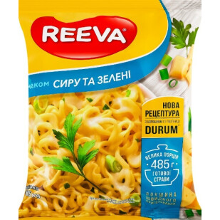 Лапша Reeva зі смаком сиру та зелені, 85г (4820179257106)
