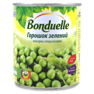 Горошек Bonduelle зеленый, 800г (3083680004404)