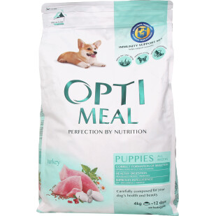 Корм для щенков Optimeal индейка сухой, 4кг (4820083905490)