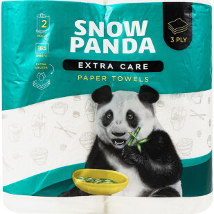 Полотенца бумажные Сніжна панда Extra Care 3-слой, 2шт (4820183971517)
