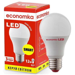 Лампа Экономка LED Smart A60 12W 2800K E27, шт (4820172680673)