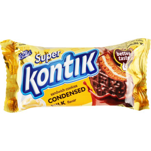 Печенье Konti Super Kontik вкус сгущенного молока, 90г (4823088608564)