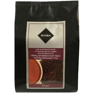 Чай листовой Rioba English Breakfast черный байховый, 250г (4823115401595)