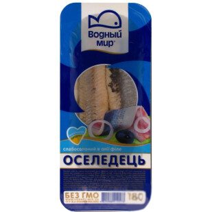 Сельдь Водный мир филе слабосоленое, 180г (4820088412573)