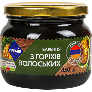 Варенье Премія из грецких орехов, 450г (4823096422763)