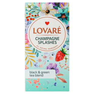 Чай зеленый Lovare Champagne splashes, 24*2г (4820198871147)