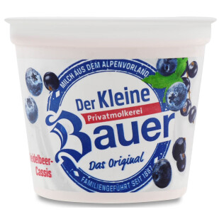 Йогурт Bauer Der Kleine чорниця 3,5%, 125г (4002334111922)