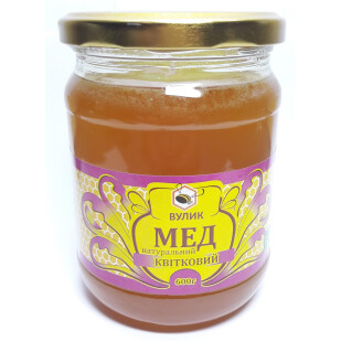 Мед Вулик натуральный цветочный, 600г (4820139850033)